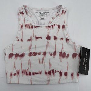 Threads 4 Thought ReActive Tank Top Size XS X Small Tie Dye Pink White Racerback